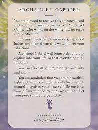 Archangel Gabriel Michael Raphael Uriel Metatron Archangels Angel Cards Affirmations