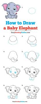 How to draw a baby's face / head with step by step drawing instructions. Baby Elephant Drawing Lesson Free Online Drawing Tutorial For Kids Get The Baby Elephant Drawing Elephant Drawing For Kids Drawing Tutorial Easy