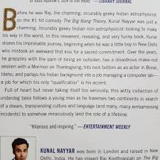 Yes my accent is real est définitivement un livre que. Yes My Accent Is Real And Some Other Things I Haven T Told You Kunal Nayyar Books Stationery Fiction On Carousell