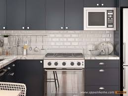 Small L Shaped Navy Blue Kitchen Cabinet Op18 L04 Blue Kitchen Cabinets Navy Blue Kitchen Cabinets Kitchen Cabinets