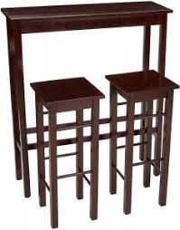 3 pcs dining set table and 2 chairs compact bistro pub breakfast home kitchen. Amazonbasics Breakfast Bar Bistro Table Set