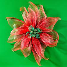 Floracraft Deco Mesh Poinsettia Christmas Crafts Deco Mesh Garland Deco Wreaths