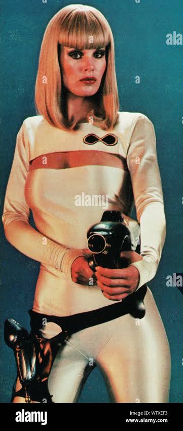 Galaxina, USA, 1980, Regie: William Sachs, Darsteller: Stephen Macht,  Dorothy Stratton, Avery Schreiber, J.D. Hinton Stock Photo - Alamy