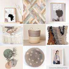 Curated Gray Home Decor From Black Owned Business Neutral Decor Inspiration Grey Grey Home Decor Grey Decor Blue Color Schemes