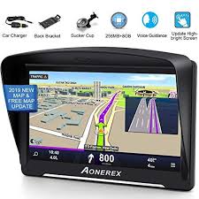 Gps Navigation For Car Aonerex 7 Inch 8gb 256mb Gps Navigation System Spoken Turn To Turn Traffic Alert Vehicle Car Gps Navigator Lifetime Free Map Updates Gps Navigation System Gps Navigation Navigation System