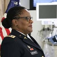 Staff nurses, Kaitlyn Chavez, Army Maj. Laura Wyatt