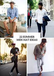 22 Awesome Men Hat Ideas For Summer Days Styleoholic Mens Summer Hats Hats For Men Summer Hats