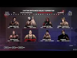 Use a wrestler with a huge finishing move, like triple h or steve austin. Video Wwe 2k18 Roster