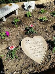 Statuary memorial stones are small stone statues made to go in your garden. How To Make Your Own Memorial Garden On A Budget Savvy Saving Couple