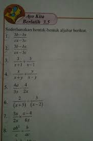 Pembahasan soal prediksi un matematika 2017 skl menyederhanakan. Sederhanakan Bentuk Bentuk Aljabar Berikut Brainly Co Id
