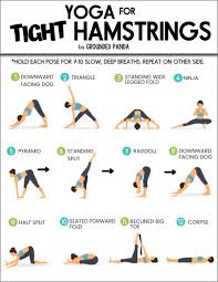 The Best Yoga Poses To Release Tight Hamstrings Free Pdf Cool Yoga Poses Yoga Routine Easy Yoga Workouts