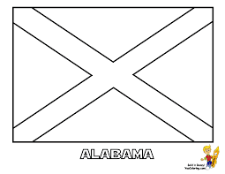 Alabama State Flag Coloring Page See The Official Flag Photograph To Match Colors You Can P Flag Coloring Pages American Flag Coloring Page Flag Printable