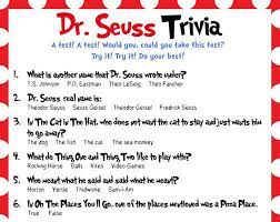 Educational activities that can be done in mere minutes! Dr Seuss Trivia Baby Shower Bridal Shower Classrooms Read Across America Christmas Themes Christmas Party Games Christmas Fun