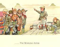Country Humour Shooting Mounted Cartoons A Pair Night Before Morning After Cartoon Country Humor Humour