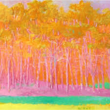 Slideshow Wolf Kahn Six Decades At Ameringer Mcenery Yohe Artinfo Wolf Kahn Painting Flower Painting