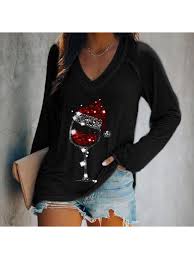 Xmas shirts funny christmas shirts party shirts christmas humor ugly christmas sweater tee shirts mens christmas shirts beer christmas gifts christmas ideas. Ladies Christmas Tshirt Ladies Christmas T Shirts Long Sleeve Outerwear Online Shopping Clothes