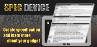 Full specifications of smartphones, tablets and other mobile devices. Spec Device 1 1 Apk Download Com Specdevice Apk Free