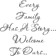 Every Family Story Wall Decals Trading Phrases Family Quotes Words Quotes
