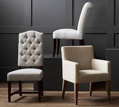 Ashton Tufted Upholstered Dining Chair Pottery Barn Dining Chairs Chair Side Chairs