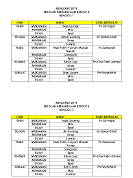 Kerajaan malaysia kementerian pelajaran malaysia perjanjian pembekalan makanan. Menu Rmt