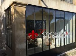 Fenetre style atelier double vitrage. Porte En Verre Structure Metal Style Atelier D Artiste A Toulon Ferronnerie D Art La Reinette