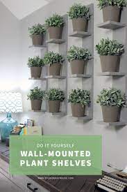 build these super simple wall mounted plant shelves to display real or faux plants and create a this weekend d popular hanging baskets