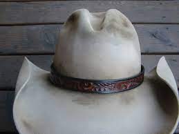 Tooled Hat Band On An Ag Hat Hats Hat Band Custom Hats