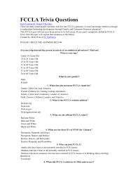 Challenge them to a trivia party! Fccla Trivia Questions Quiz Comments Report This Quiz There