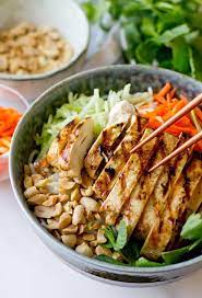 Vietnamese Chicken Vermicelli Salad Recipe Yummly Recipe Recipes Asian Recipes Food