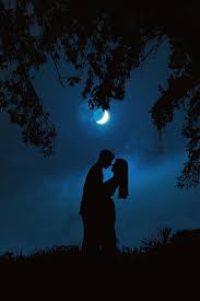 Get a 18.000 second moonscape: Love Moon Silhouette Couple Night Valentine Cartoon Romantic Heart Star Lovers Pikist