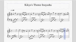 Kikyo S Theme Inuyasha Piano Sheet Easy Youtube Japan, songs from tv on virtual piano. kikyo s theme inuyasha piano sheet easy