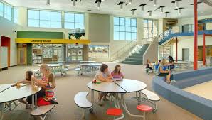 Commons Cafeteria School Building Design Cafeteria Design Elementary Schools