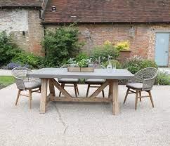 Fantastic range of garden dining sets suitable for dining all year round. Roma Polished Concrete Outdoor Dining Table Jo Alexander