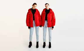 Pull Bear Woman New Oversized Puffer Jacket With Hood Red 09715323 I2017 Fashion New Outfits Women