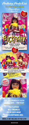 See our other birthday flyer template collections: Birthday Party Kids Club And Party Free Flyer Psd Template By Elegantflyer