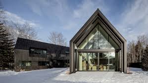 Studio B S V Plan House In Aspen Comprises Black Gabled Forms