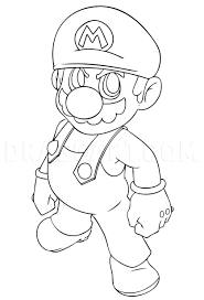 How to draw toad from super mario printable step by step drawing sheet : How To Draw Mario Step By Step Drawing Guide By Dawn Dragoart Com
