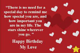 Romantic Happy Birthday Quotes For My Love Birthday Star Birthday Quotes For Me Happy Birthday Quotes Happy Birthday Love Quotes