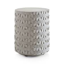 Cast Small Concrete End Table Reviews Crate And Barrel In 2020 End Tables Small End Tables Concrete Decor