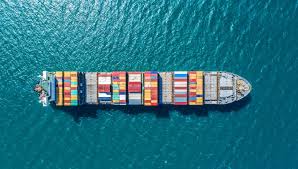 Container Ship In Import Export And Business Logistic By Crane Trade Port Shipping Cargo To Harbor Aerial View Water Transpor Cargo Shipping Cargo Container