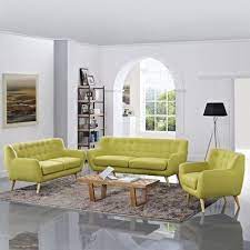 Langley Street Meggie 3 Piece Living Room Set Upholstery Color Wheat 3 Piece Living Room Set Living Room Sets Modern Style Living Room