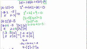 Calculate the eigenvalues of a. Find Eigenvalue And Eigenvector Of 2 By 2 Matrix Repeated Eigenvalues Youtube