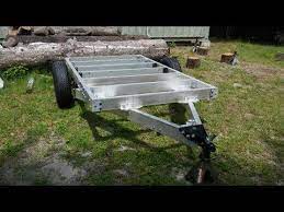 26 How To Build A 5x8 Aluminum Utility Trailer Step By Step Youtube Aluminum Utility Trailer Trailer Plans Utility Trailer
