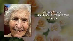 Mary Elizabeth Overcash York Obituary