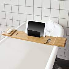 Sobuy Accessori Bagno Set Mensola Per Vasca Da Bagno Vassoio Vasca Da Bagno Legno Frg104 N Vasca Da Bagno Bagno Legno Accessori Vasca Da Bagno