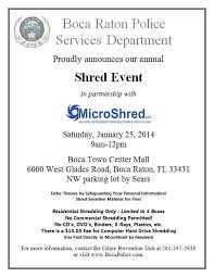 These community shredding events give individuals the opportunity to have their confidential documents destroyed on site, free of charge. Free Shredding Events In South Florida Microshred Llc