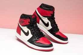 Jordan 1 Retro Mid Black Red White Jordan 1 Retro High Bred Toe 555088 610 In 2020 Jordan Shoes Girls Nike Air Shoes Hype Shoes