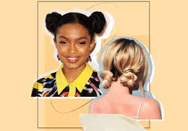 Simply take the loose strands from the front of your hair, and create a braid that goes across the top of your head, just like a headband would be. 10 Cool And Easy Buns That Work For Short Hair