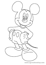 Topolino Della Walt Disney Disegno Da Colorare