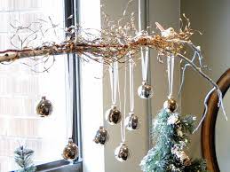 Decorating ideas for traditional chri. How To Make A Hanging Christmas Branch Christmas Branches Christmas Crafts Decorations Christmas Window Decorations